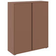SCHUHSCHRANK in 97,5/120/33,8 cm - Anthrazit/Terracotta, Design, Holzwerkstoff/Kunststoff (97,5/120/33,8cm) - Xora
