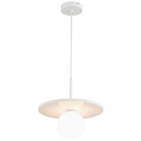 HÄNGELEUCHTE 28/132 cm   - Weiß, Design, Glas/Stein (28/132cm) - Collet's Monde