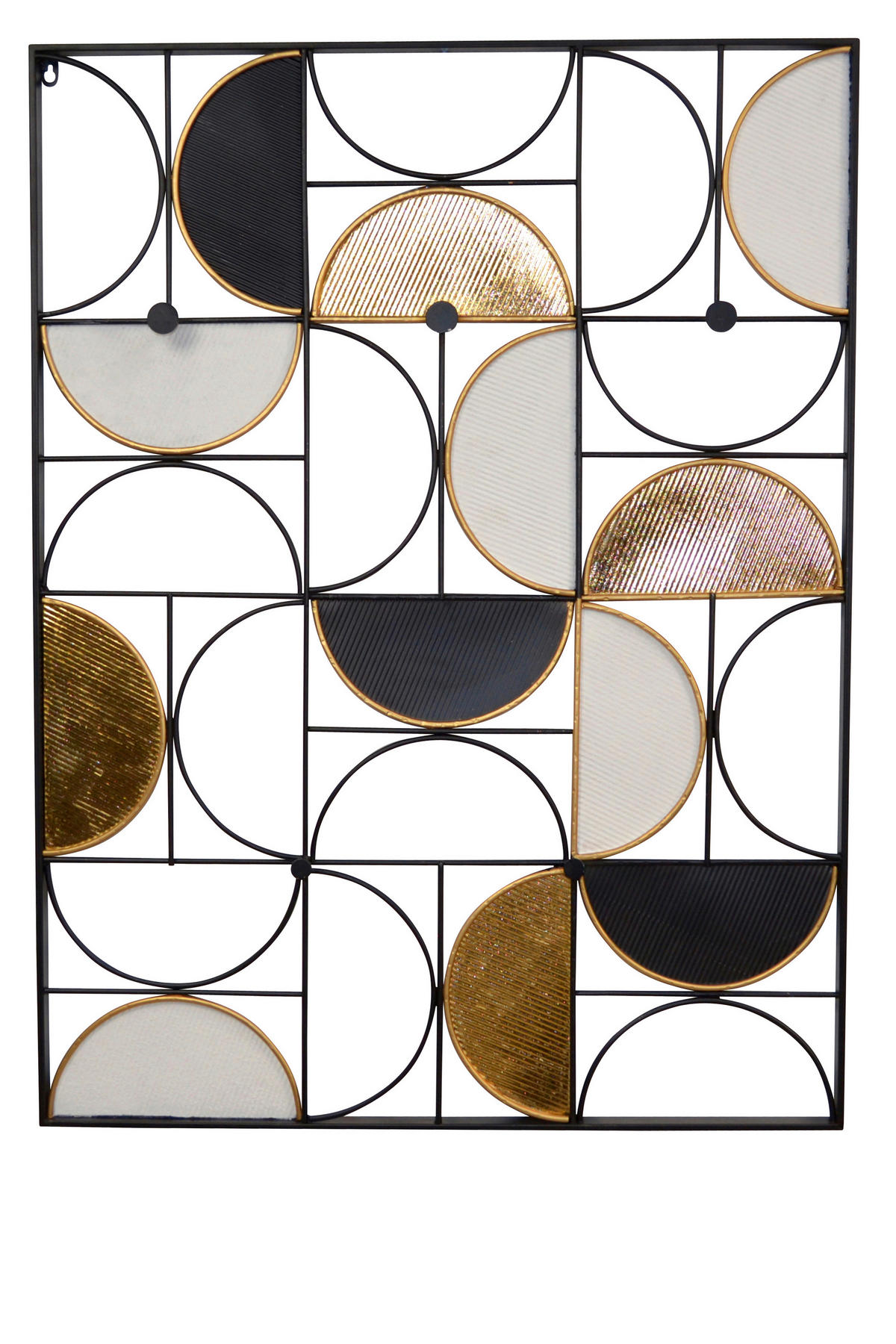 GARDEROBENPANEEL  in 5/76/101,5 cm  - Schwarz, Design, Metall (5/76/101,5cm) - MID.YOU