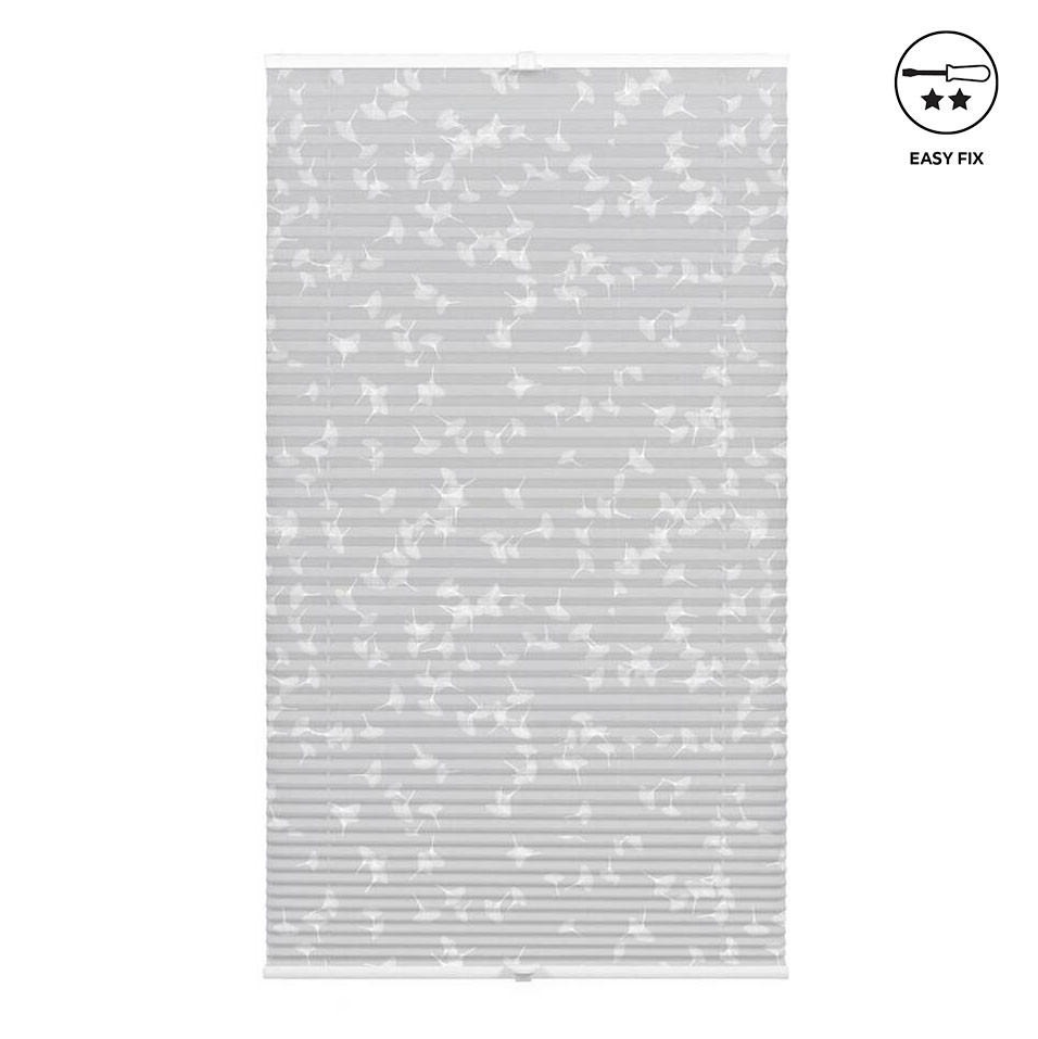 PLISE ZAVESA siva tekstil - siva, Osnovno, tekstil (90/130cm)