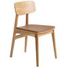 STOL  - brun/ekfärgad, Design, trä/plast (46/82/55cm) - Niels Andersson