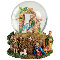 SCHNEEKUGEL - Multicolor, LIFESTYLE, Glas (15,5/18/15,5cm)