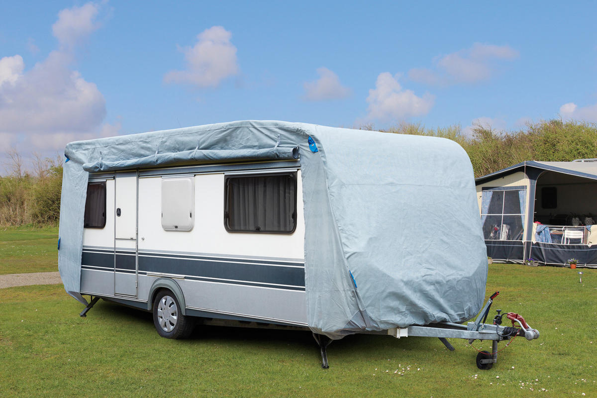 ABDECKPLANE - Grau, Basics, Kunststoff (250/220/610cm)