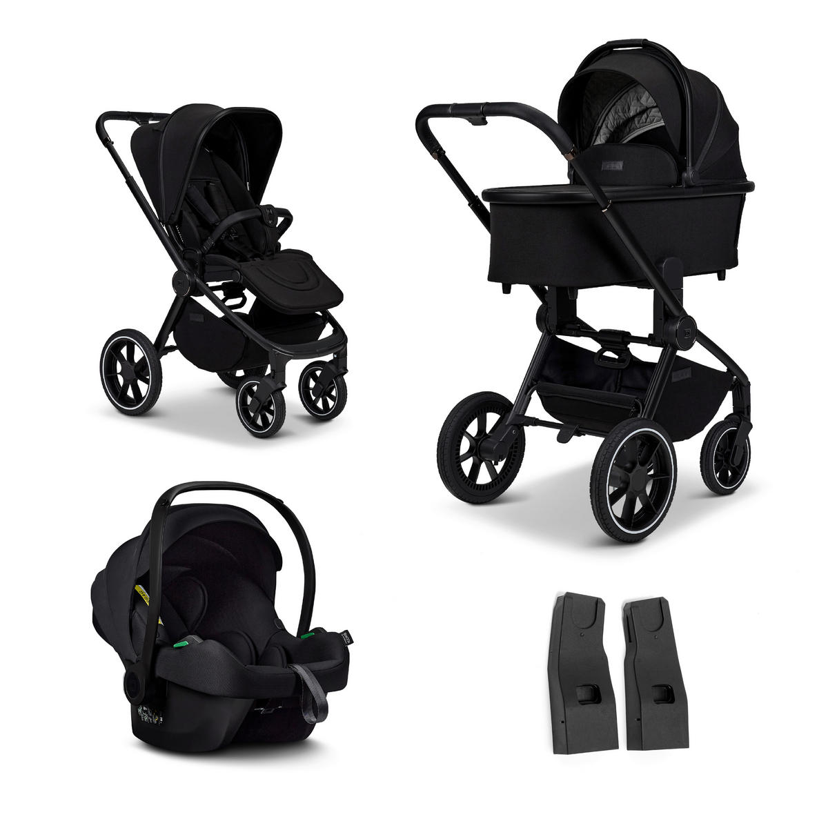 SET DJEČJIH KOLICA  Resea+ Set  - crna, Basics, tekstil (98,5/58/122cm) - Moon