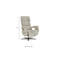 RELAXSESSEL Dieter Knoll Chenille    - Hellgrau/Schwarz, Design, Textil/Metall (71/110/83cm) - Dieter Knoll