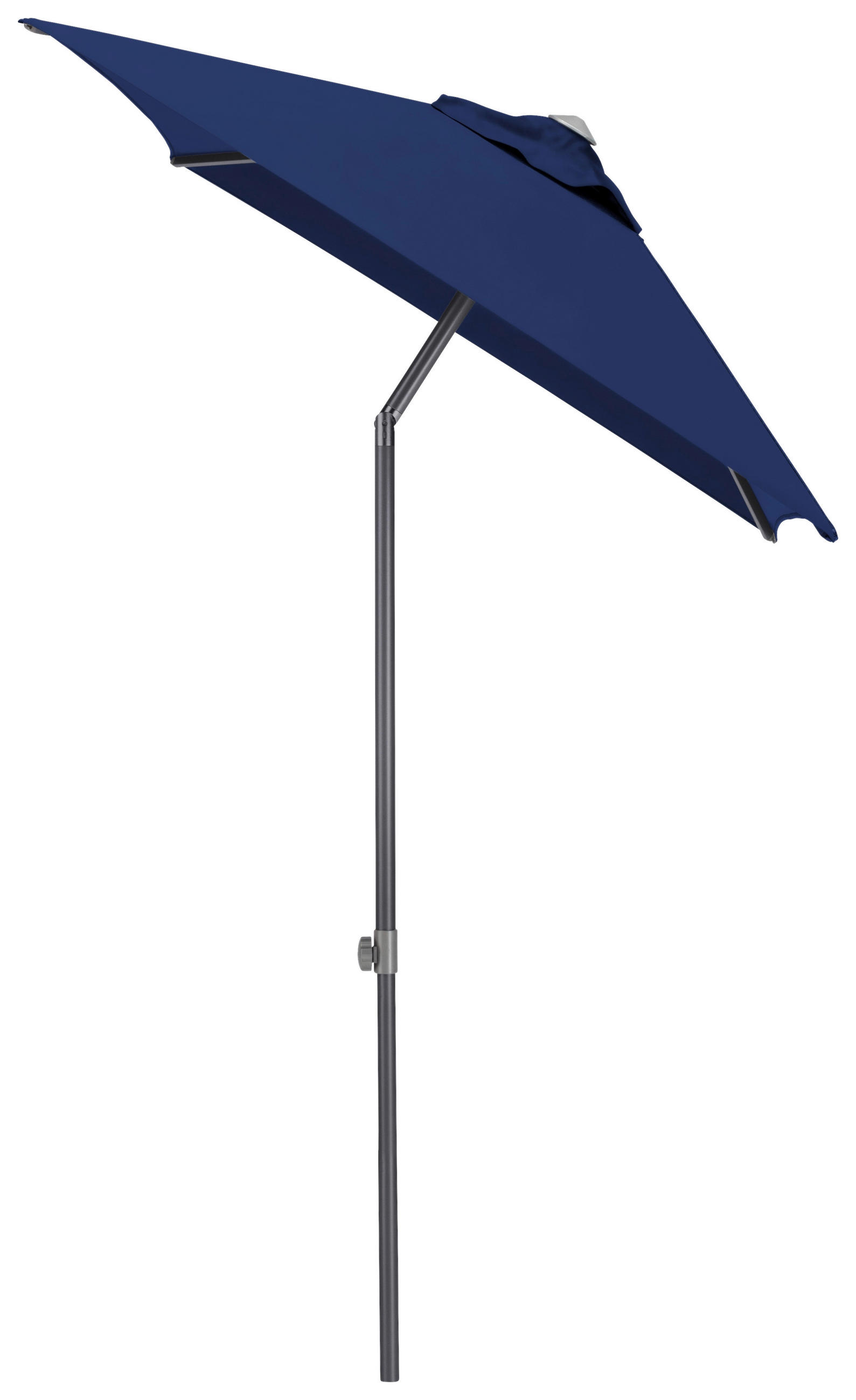 SONNENSCHIRM 210 cm Blau  - Blau/Anthrazit, Basics, Textil/Metall (150/210cm) - Kettler