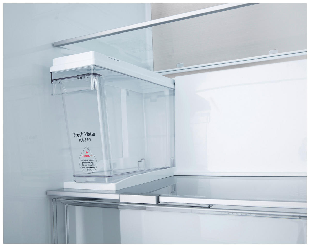 SIDE-BY-SIDE 91,3/179/73,5 cm GSLE91EVAB  - Schwarz, Trend, Glas/Kunststoff (91,3/179/73,5cm) - LG