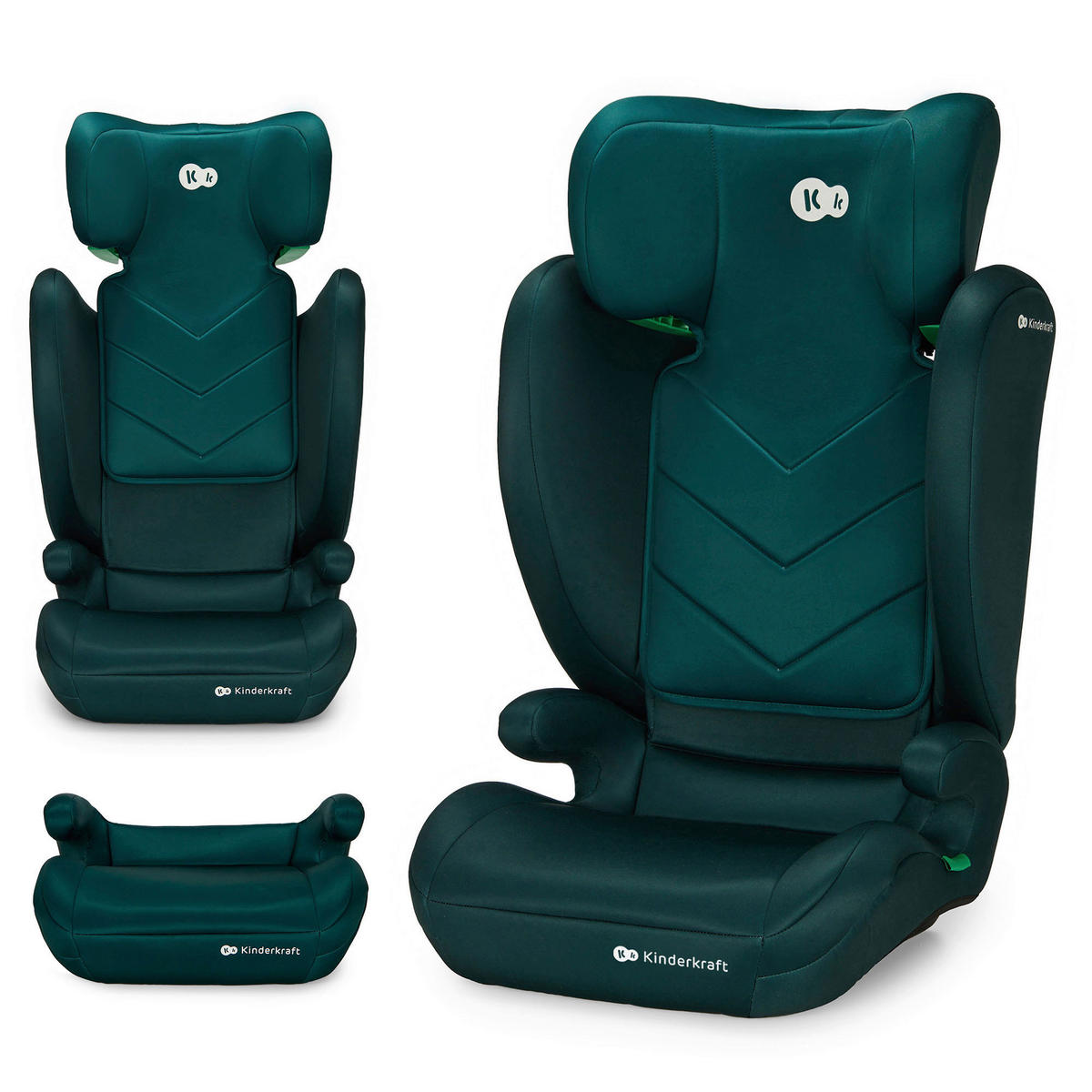 KINDERAUTOSITZ i-Spark  - Dunkelgrün, Basics (44/79/39cm) - kinderkraft