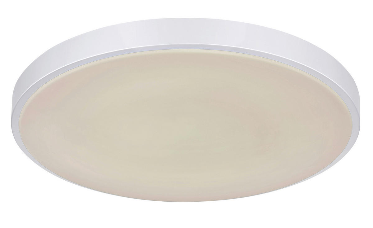 STROPNA LED-SVETILKA   //2700-6500 K/230 V/ - srebrne barve/bela, Basics, kovina/umetna masa (41/6cm) - Globo