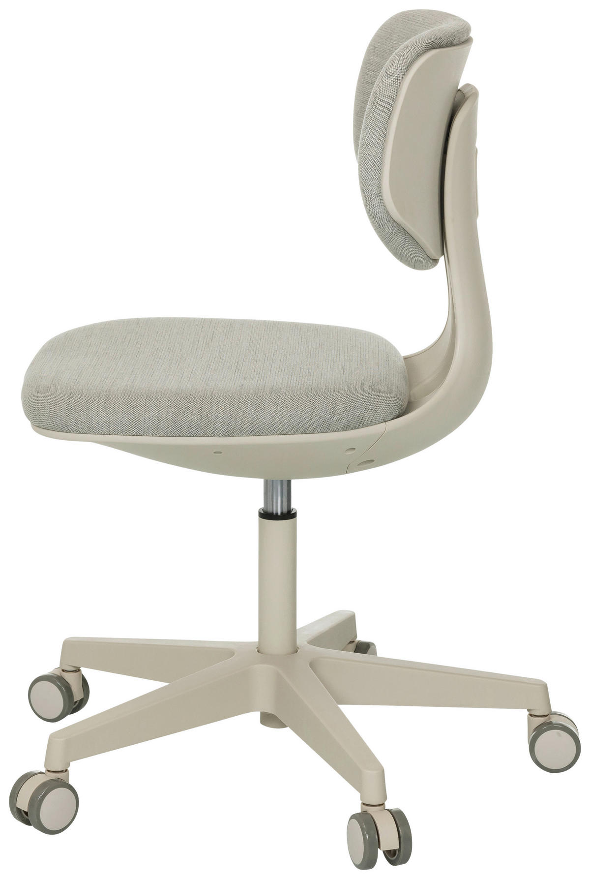OTOČNÁ ŽIDLE PRO MLÁDEŽ, šedá - šedá/šedobílá, Moderní, textil/plast (51/72 - 87/51cm) - MID.YOU