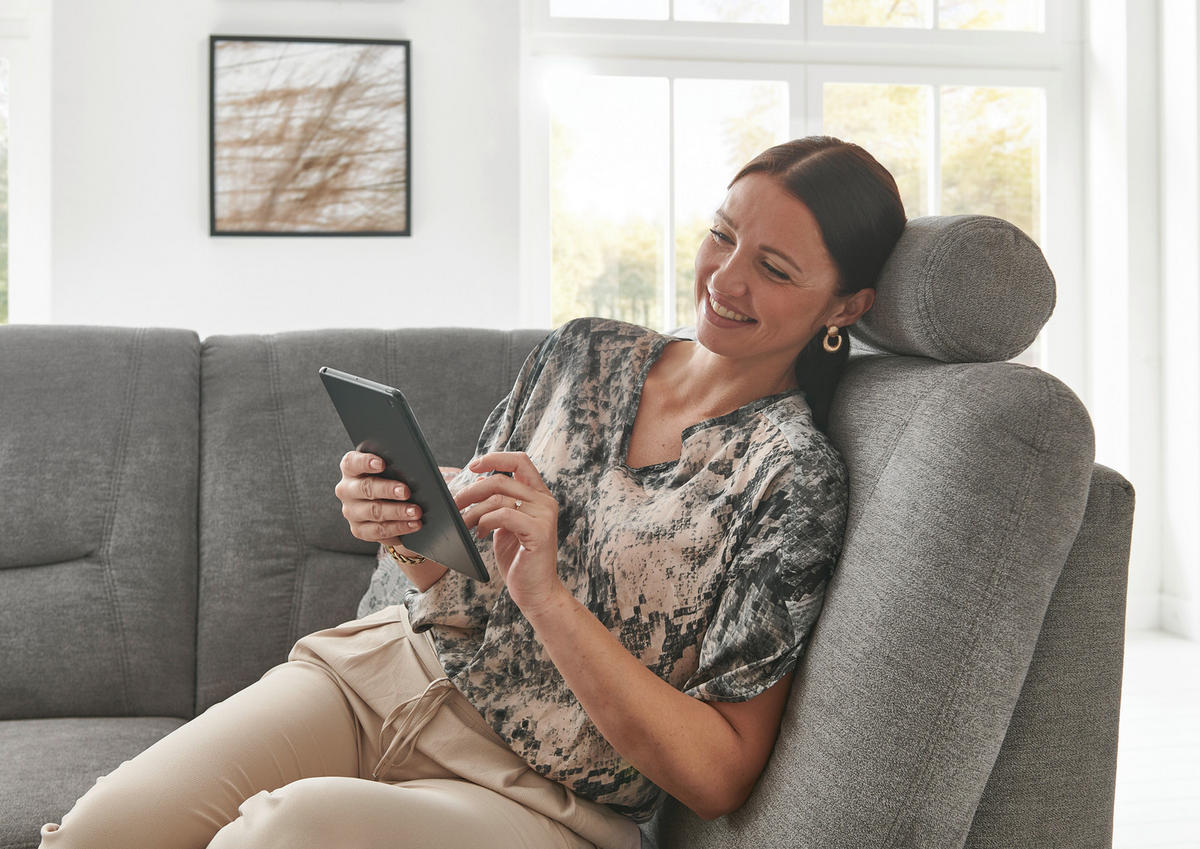 ECKSOFA Grau Chenille  - Schwarz/Grau, KONVENTIONELL, Kunststoff/Textil (235/185cm) - Beldomo Comfort