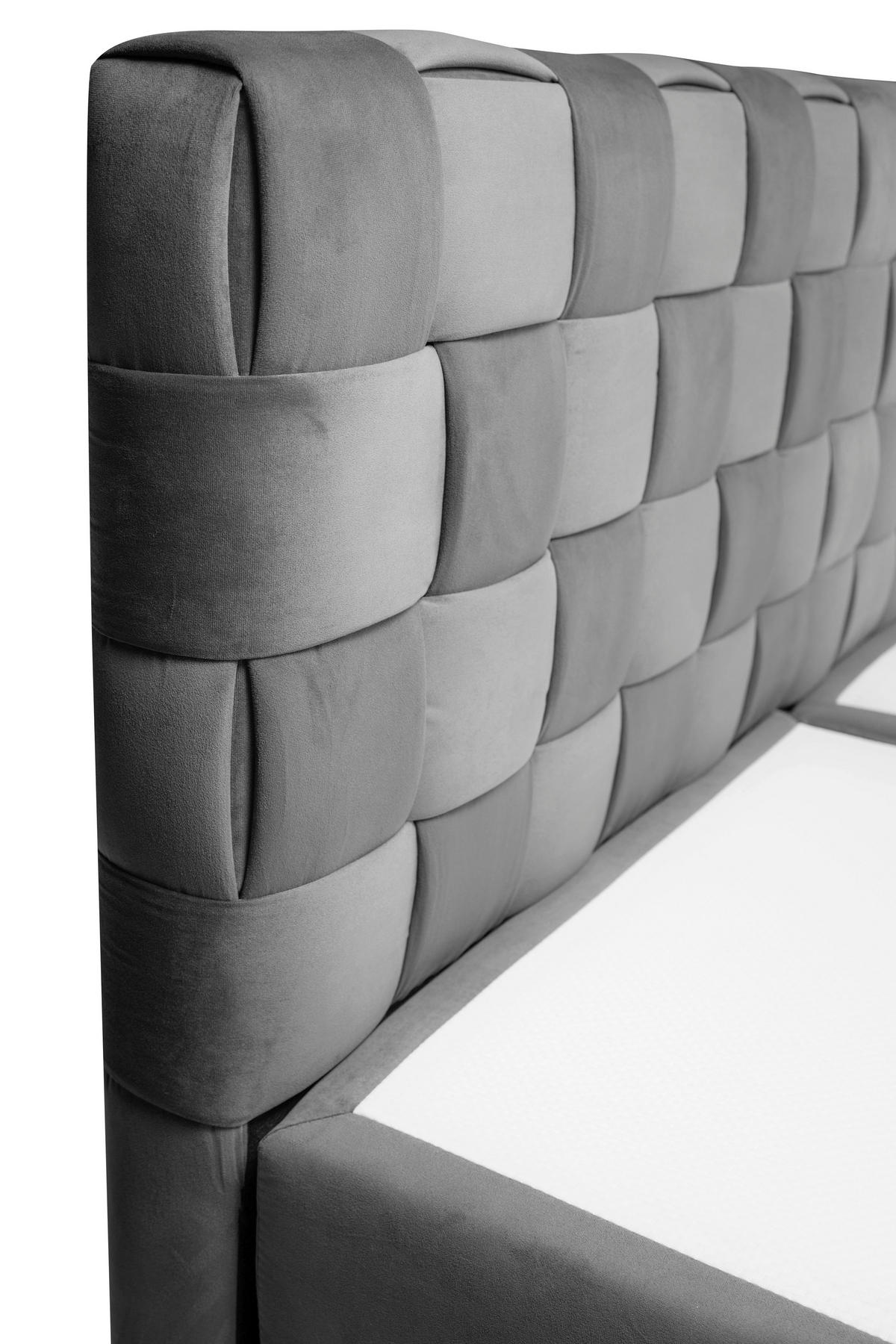 BOXBETT 140/200 cm  in Graphitfarben  - Graphitfarben, MODERN, Textil (140/200cm) - Livetastic