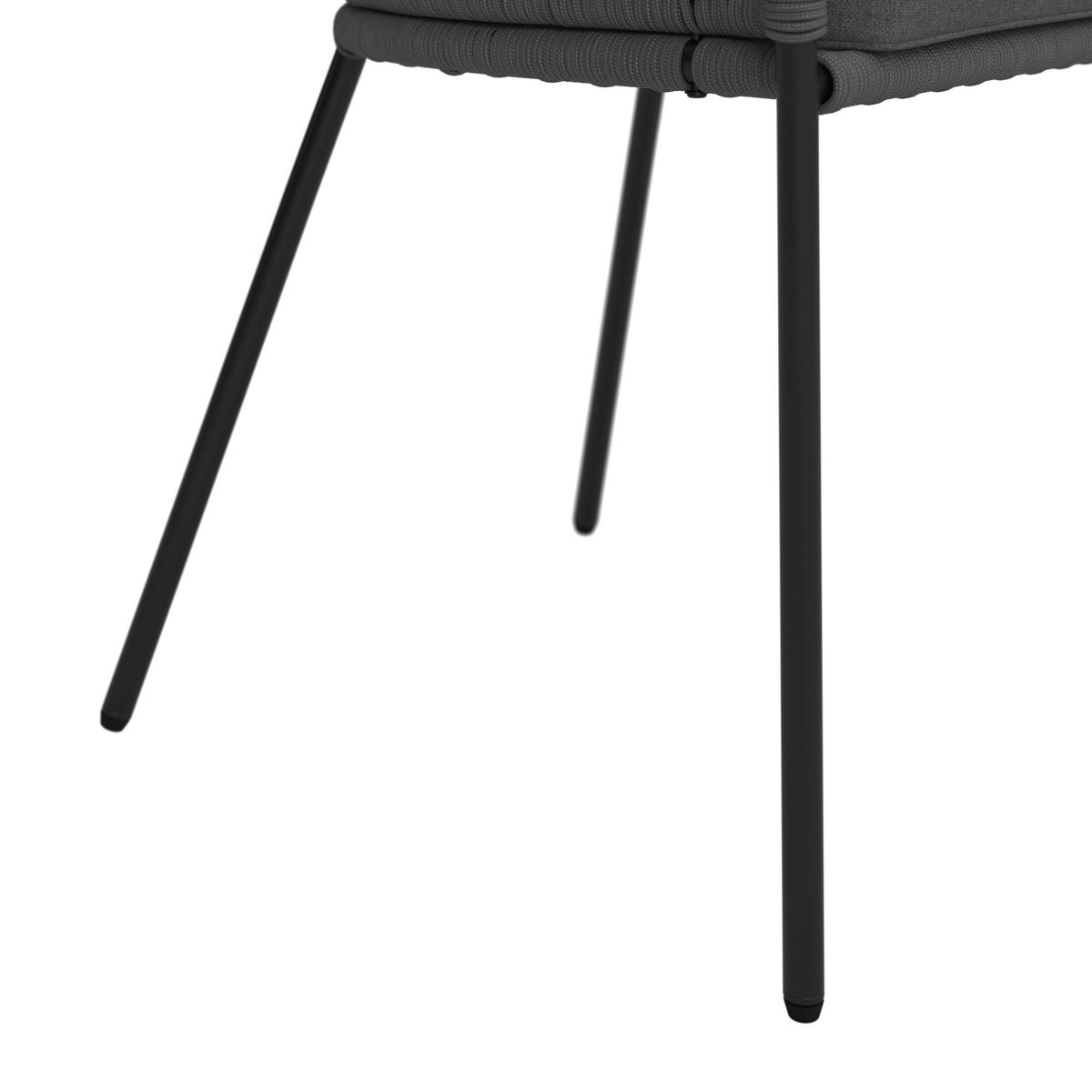 SET STOLICA ZA BAŠTU - tamnosiva, Moderno, metal/tekstil (56/78/59cm) - Bessagi Garden