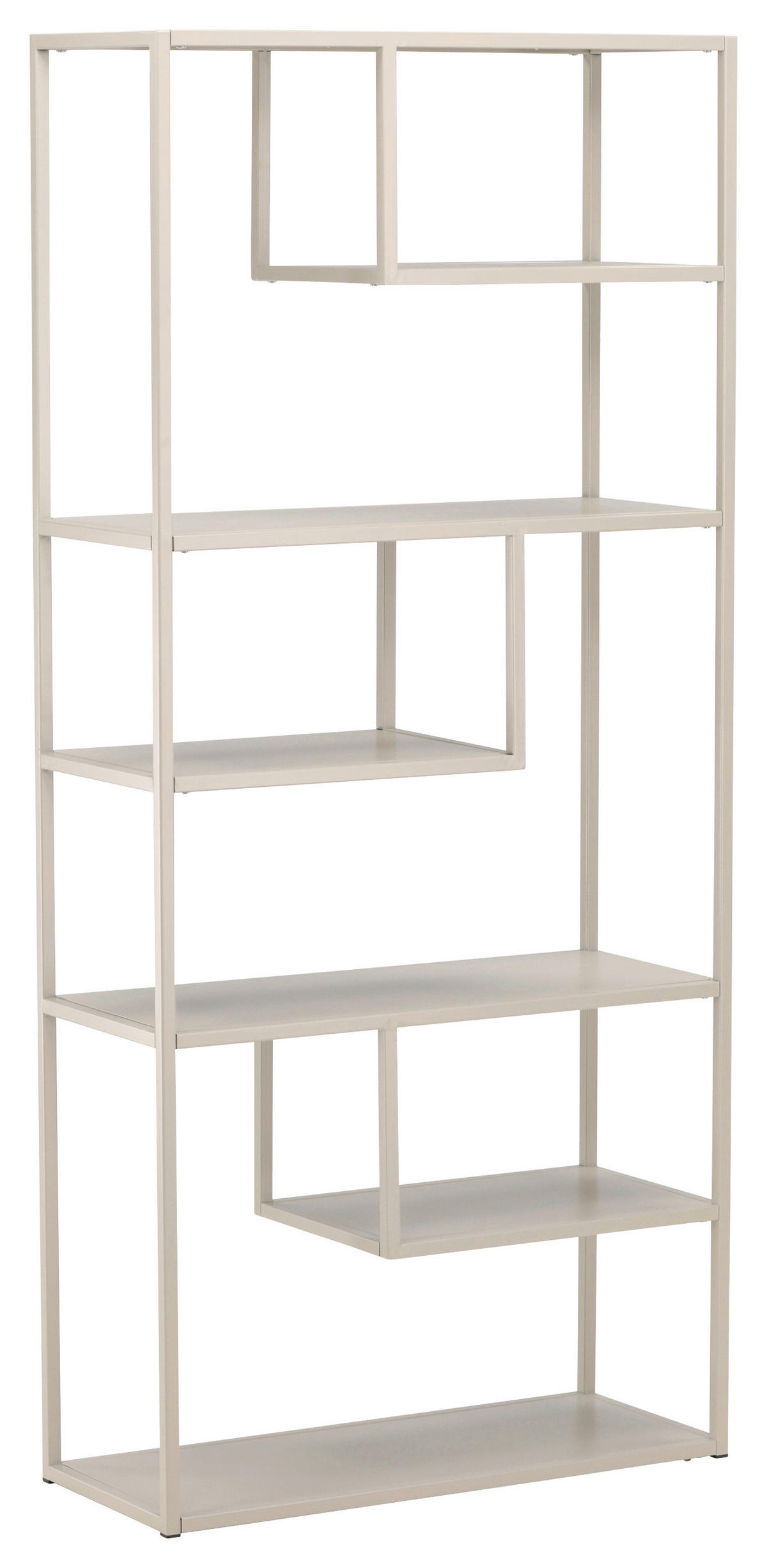 BOKHYLLA i 85/188/35 cm beige  - beige, Design, metall (85/188/35cm) - Livetastic