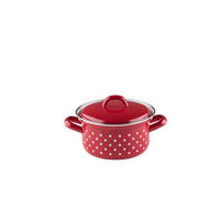 POSODA ZA KUHANJE  Pünktchen Rot  0.75 l  kovina  14 cm  - rdeča/bela, Trendi, kovina (14cm) - Riess