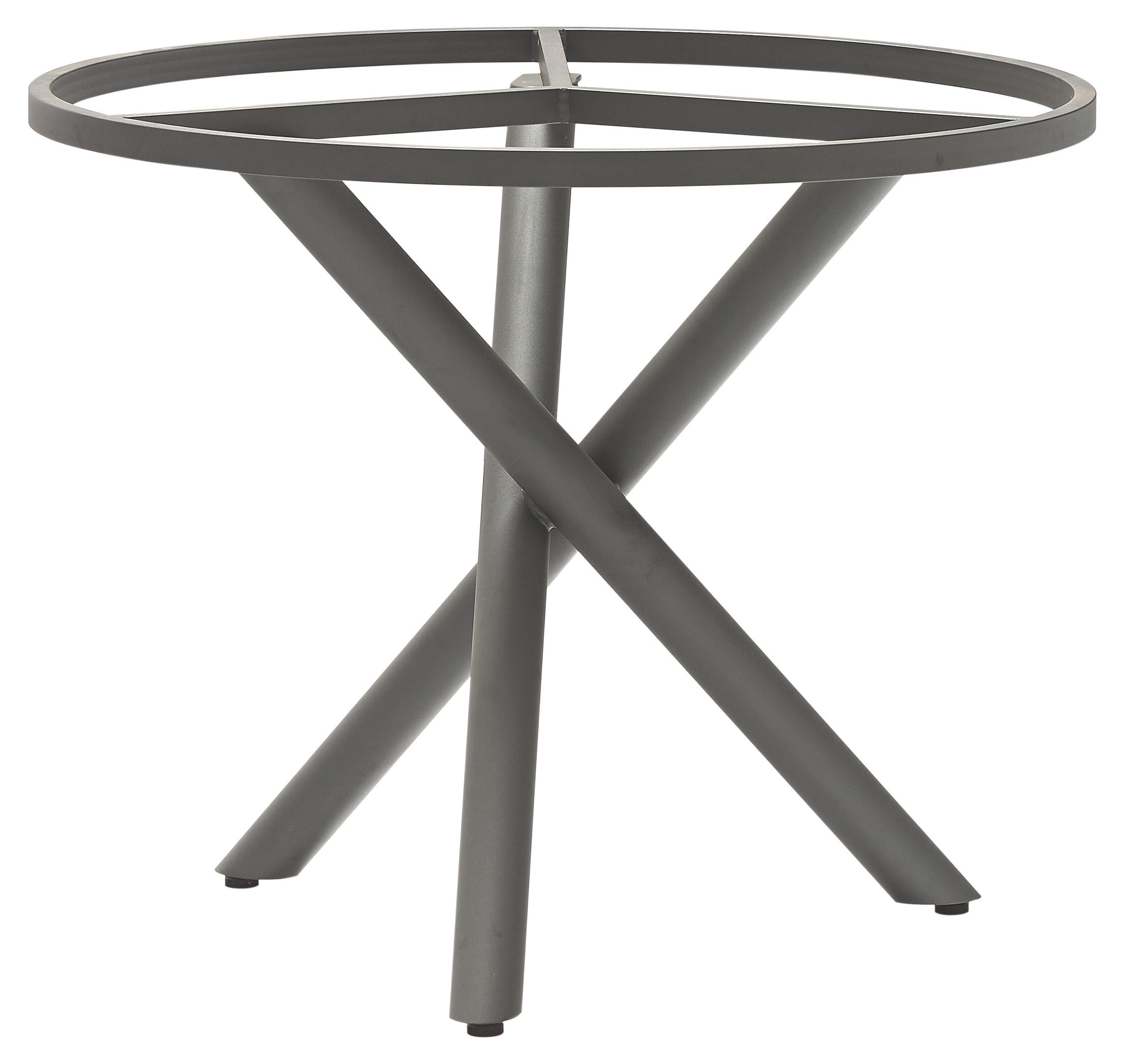 GARTENTISCHGESTELL 90/90/74 cm Metall  - Grau, Design, Metall (90/90/74cm) - Zebra 