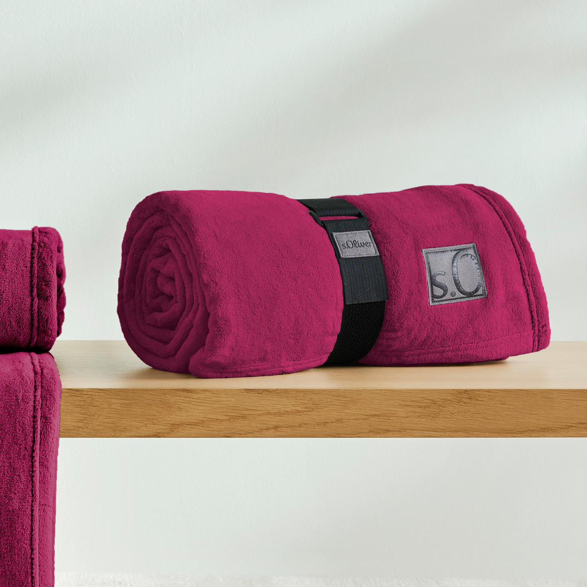 DEKA 150/200 cm  UNI  - Magenta, Basics, tekstil (150/200cm) - S. Oliver