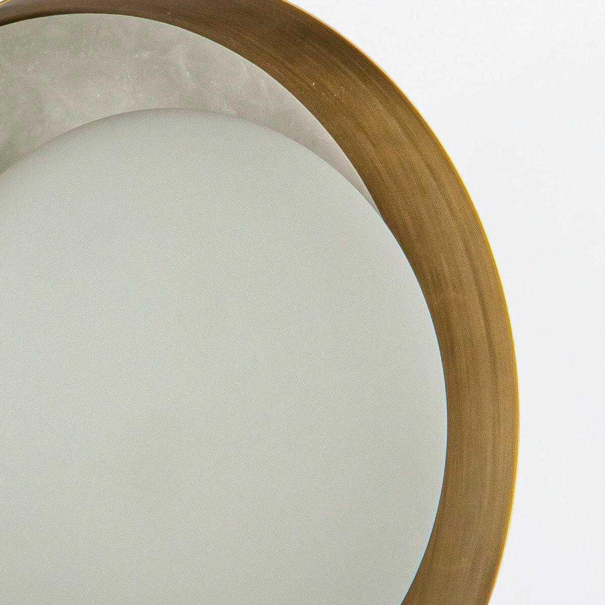 LED-WANDLEUCHTE    - Messingfarben, KONVENTIONELL, Glas/Stein (21,6/21,6/0,91cm) - Elstead Lighting