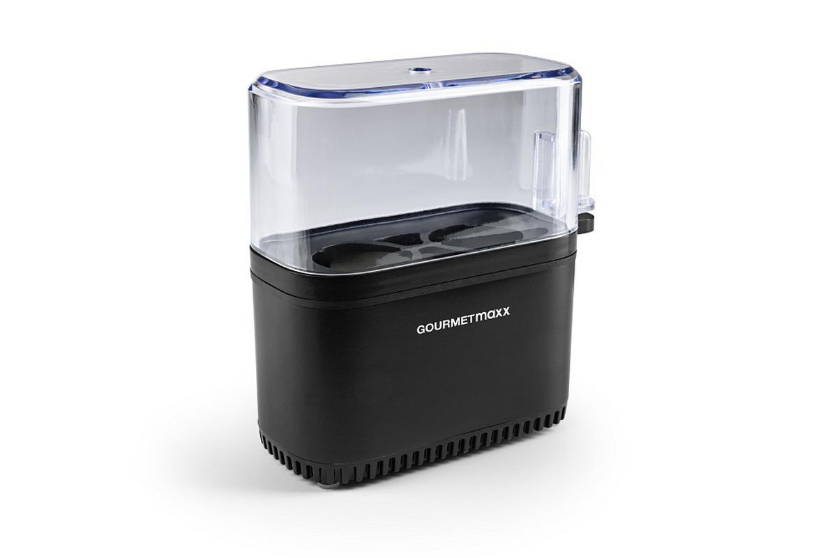 EIERKOCHER GOURMETmaxx  - Schwarz, Basics, Kunststoff/Metall (18,50/14,50/6,5cm) - GOURMETMAXX