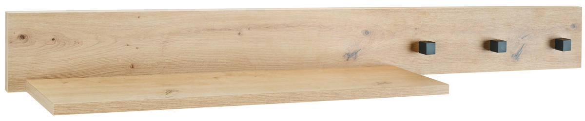WANDREGAL 136/14/20 cm  - Eiche Artisan, Basics, Holzwerkstoff (136/14/20cm) - Jimmylee