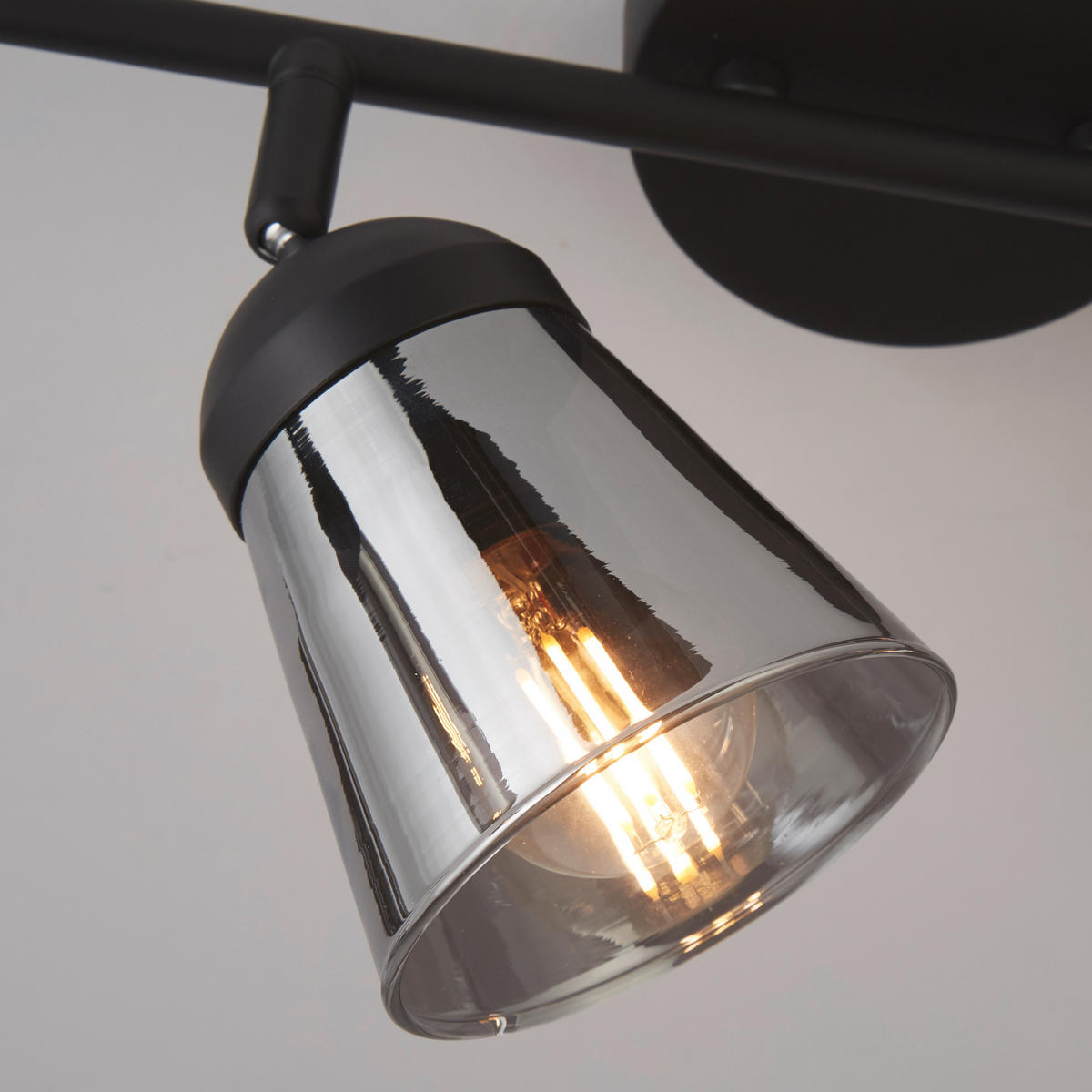 REFLEKTOR STROPNI Mega  - crna, Basics, staklo/metal (83/24/14cm)