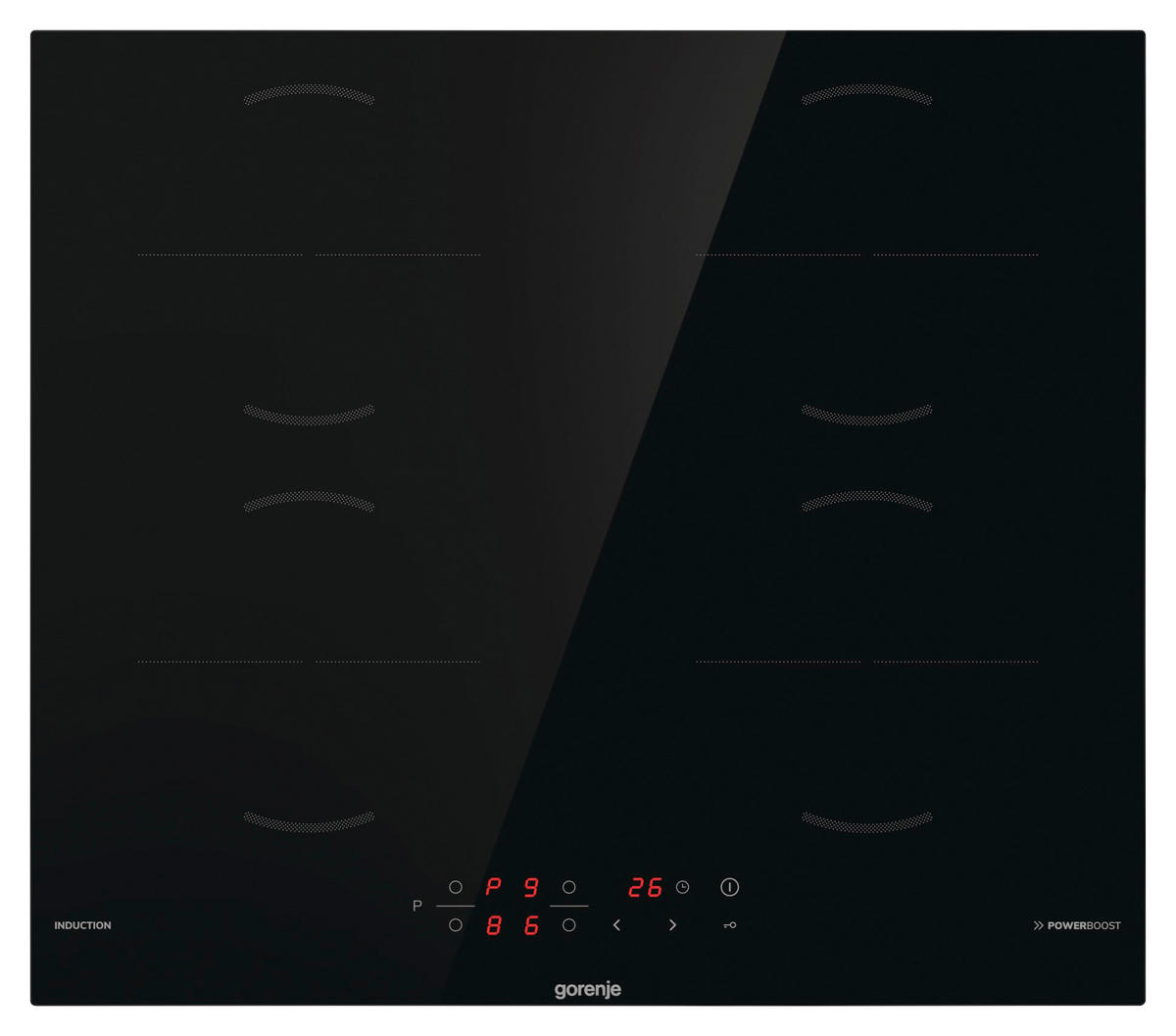 INDUKTIONSKOCHFELD GI6401BSCE  - Schwarz, Basics, Glas (59/60/52cm) - Gorenje