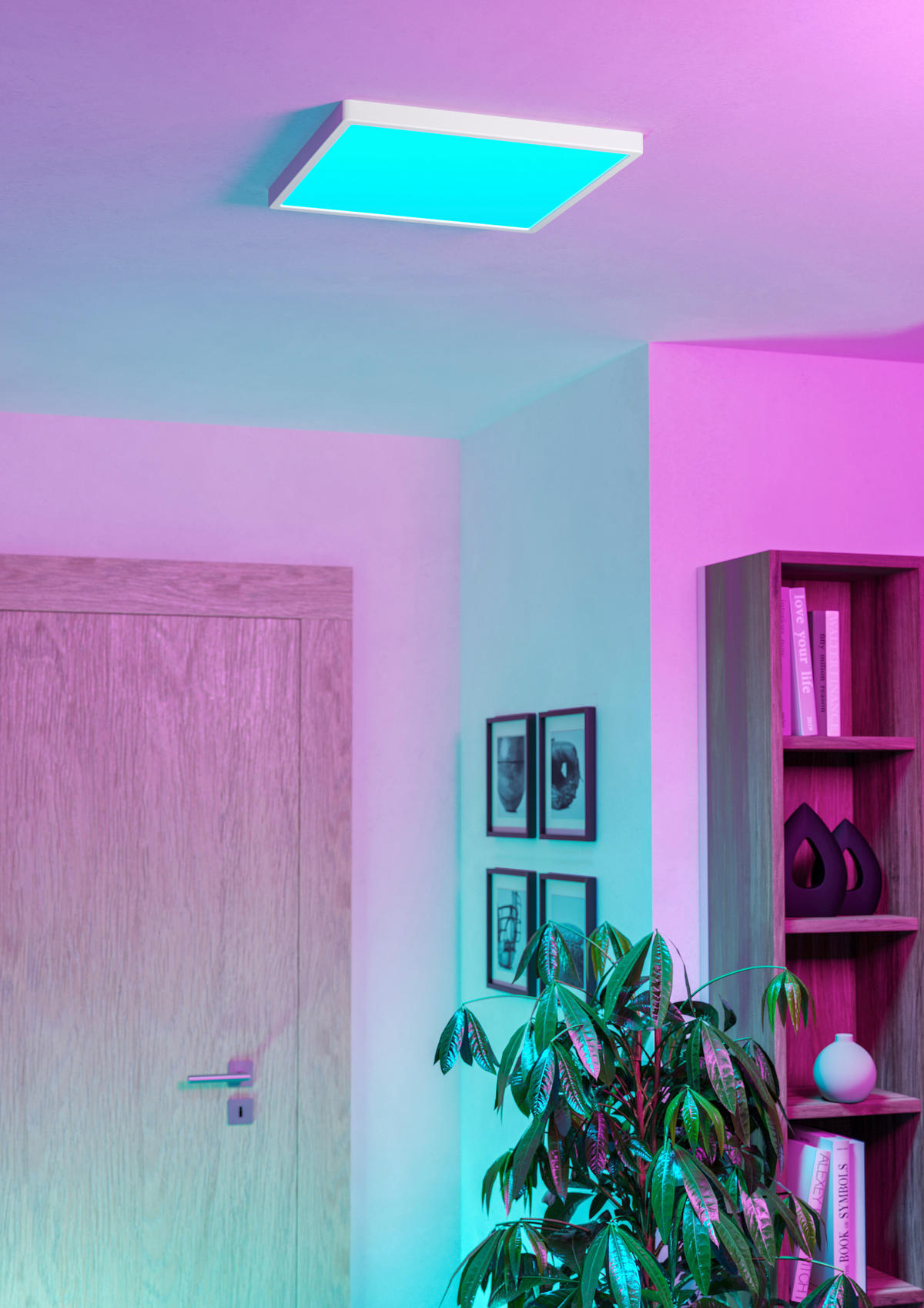 LED-DECKENLEUCHTE    39/39/2,5 cm  - Weiss, Basics, Kunststoff (39/39/2,5cm) - Eglo