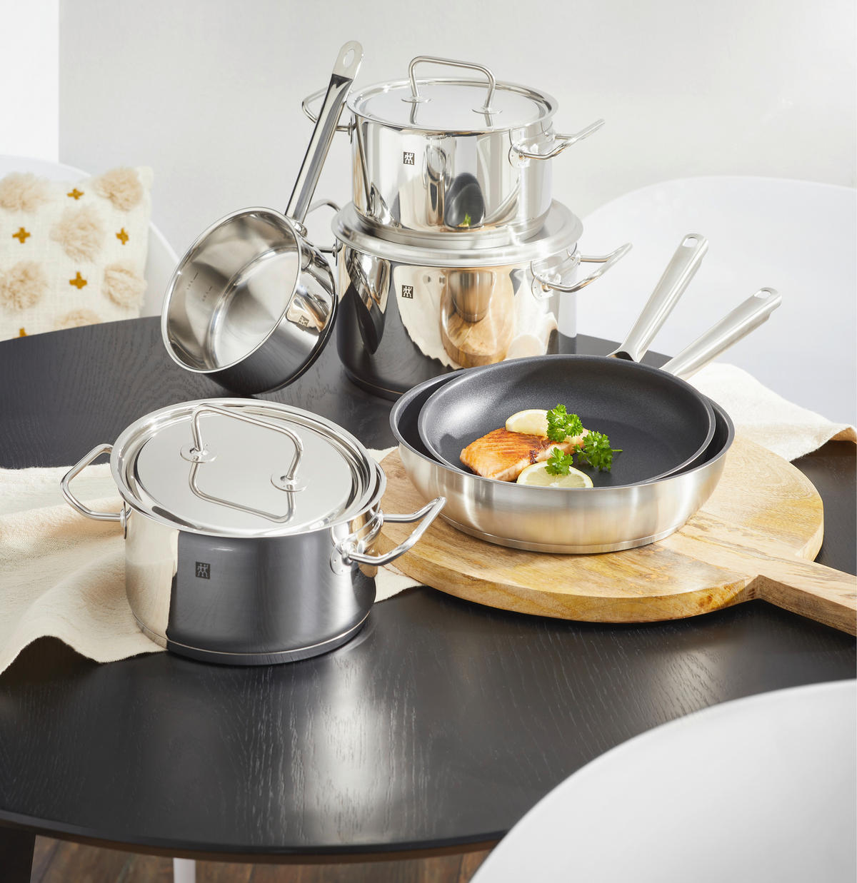 KOCHTOPFSET TWIN CLASSIC 6-teilig  - Edelstahlfarben, Basics, Metall - Zwilling