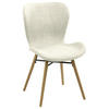 STUHL Webstoff Sandfarben, Eichefarben  - Sandfarben/Eichefarben, LIFESTYLE, Holz/Textil (47/82,5/53cm) - Livetastic