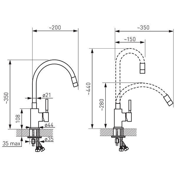 SLAVINA - crna, Design, metal (28-44cm)