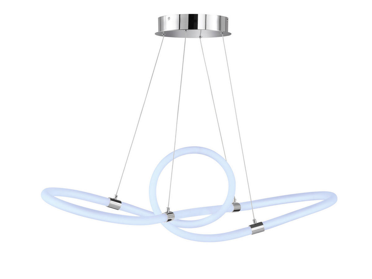 LED-HÄNGLAMPA 92,5/30,5/150 cm  - vit, Design, metall/plast (92,5/30,5/150cm) - Globo