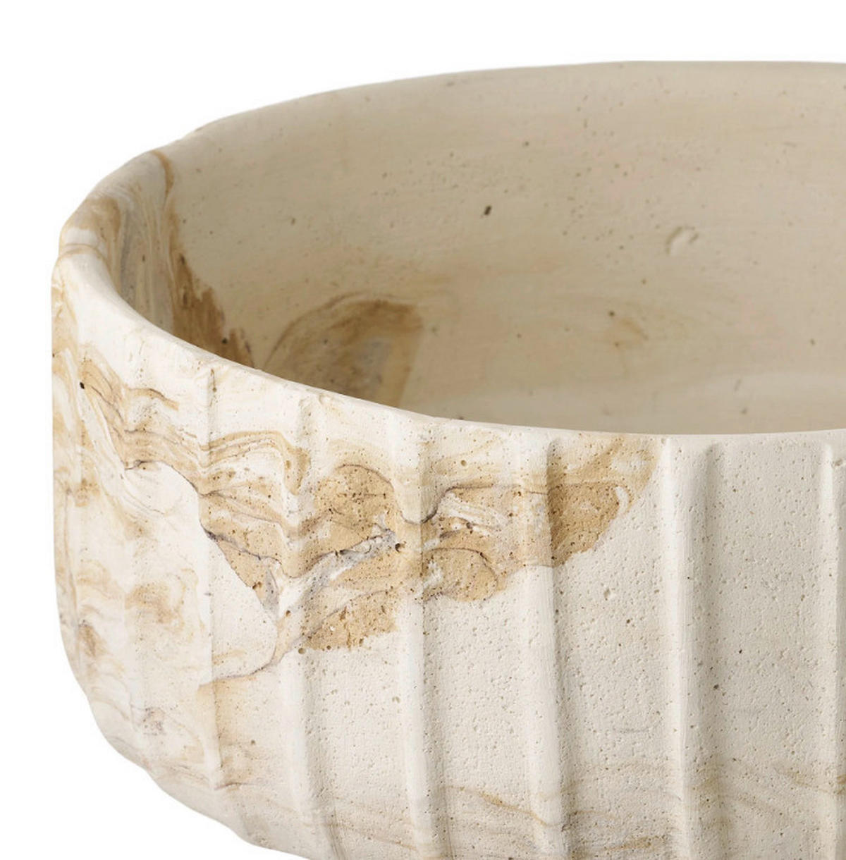 VASE Vase  - Beige, Basics, Stein (21/18,5cm)