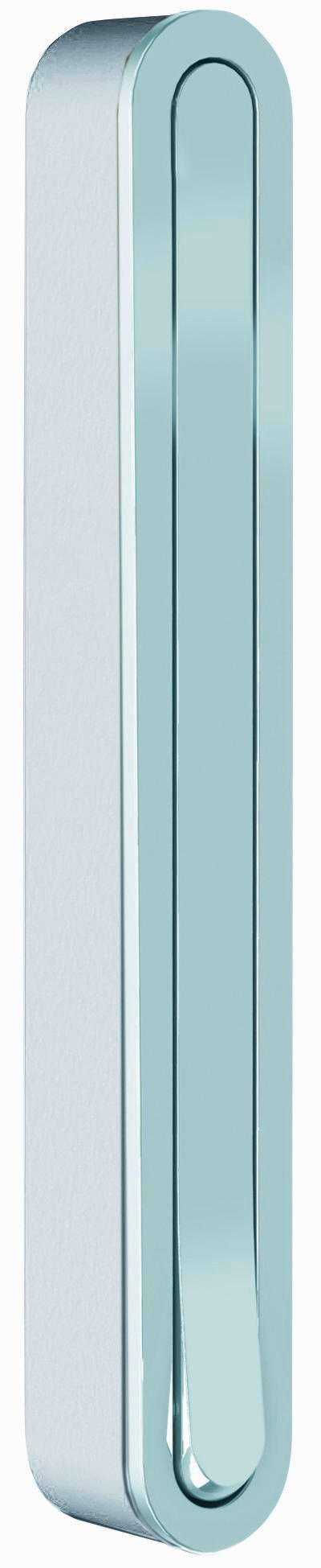WANDHAKEN  in Weiß, Chromfarben  - Chromfarben/Weiß, Design, Kunststoff/Metall (2,1/16/2,1-15,6cm)