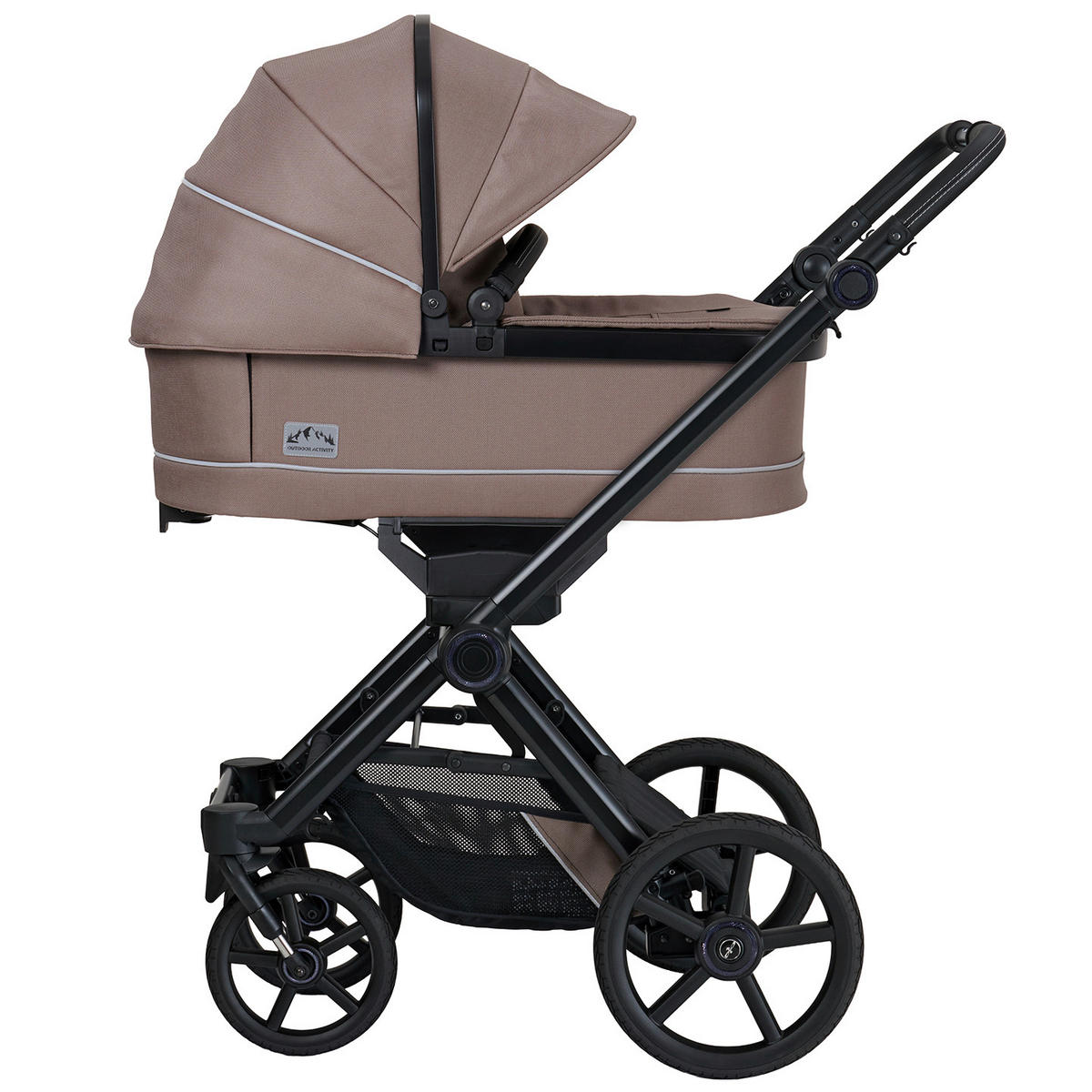 KINDERWAGENSET IVY GTR Outdoor  - Schwarz/Cappuccino, Basics, Textil/Metall (94/58/119cm) - Hartan