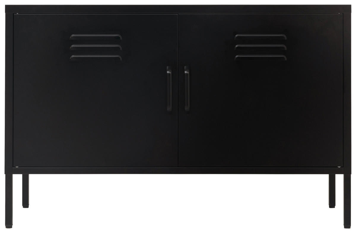 LOWBOARD  in 100/64/40 cm  - Schwarz, Design, Metall (100/64/40cm) - MID.YOU