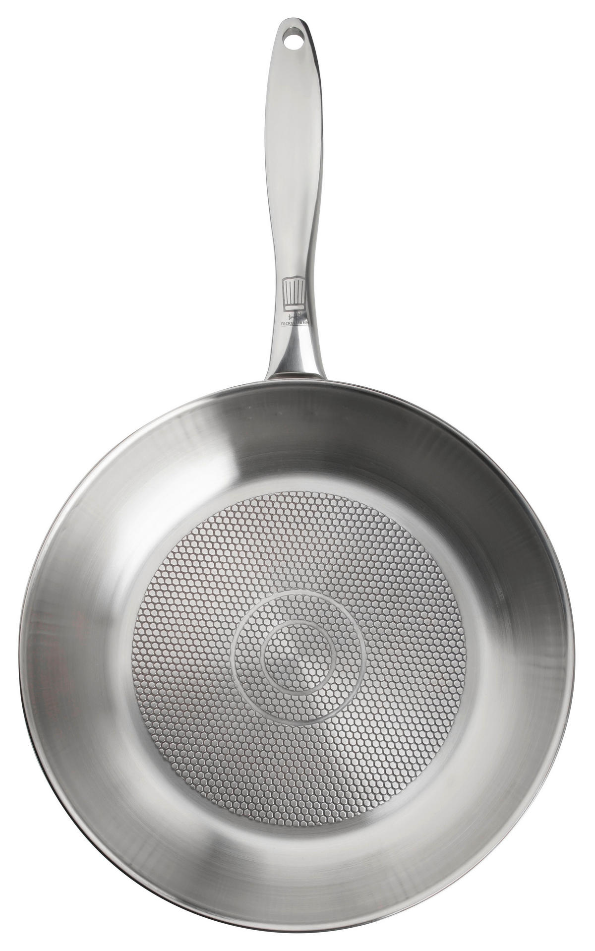 PÁNEV NA SMAŽENÍ  28 cm  - barvy stříbra, Design, kov (28cm) - Chefkoch+Fackelmann