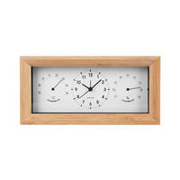 WECKER NEAT Schwarz, Buchefarben  - Buchefarben/Schwarz, Basics, Holz (26/13/13cm) - Karlsson