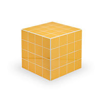 BEISTELLTISCH 41/41/41 cm Gelb quadratisch  - Gelb, Basics, Glas/Holzwerkstoff (41/41/41cm) - MID.YOU