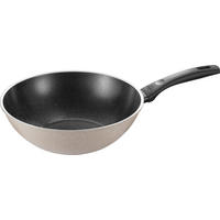 WOK LEDRO Keramikbeschichtung 28 cm  - Beige/Schwarz, Basics, Metall (28cm) - Ballarini