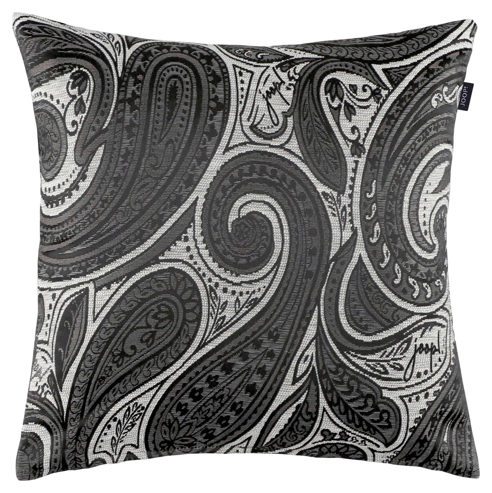 Joop! Kissenbezug J! Paisley Allover silbergrau Grau, Hellgrau 40x40 cm