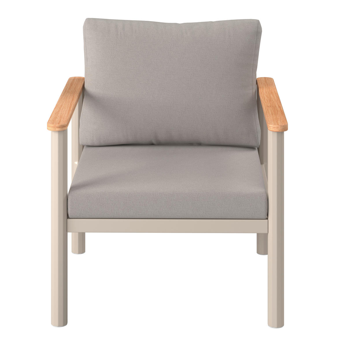 KERTI BÚTORSZETT 4 részes  - bézs/világosszürke, Modern, műanyag/textil - Ambia Garden
