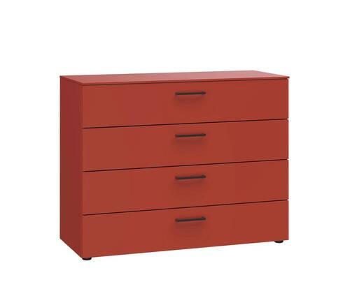KOMMODE Primolar Garda  in 100/79/41 cm  - Koralle/Rot, Design, Holzwerkstoff/Kunststoff (100/79/41cm) - Xora