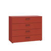KOMMODE Primolar Garda  in 100/79/41 cm  - Koralle/Rot, Design, Holzwerkstoff/Kunststoff (100/79/41cm) - Xora