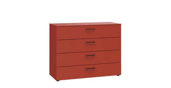 KOMMODE 100/79/41 cm  - Koralle/Rot, Design, Holzwerkstoff/Kunststoff (100/79/41cm) - Xora