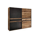 SCHWEBETÜRENSCHRANK  in Anthrazit, Graphitfarben, Fichtefarben  - Fichtefarben/Anthrazit, Trend, Holzwerkstoff/Metall (270/225/60cm) - Xora