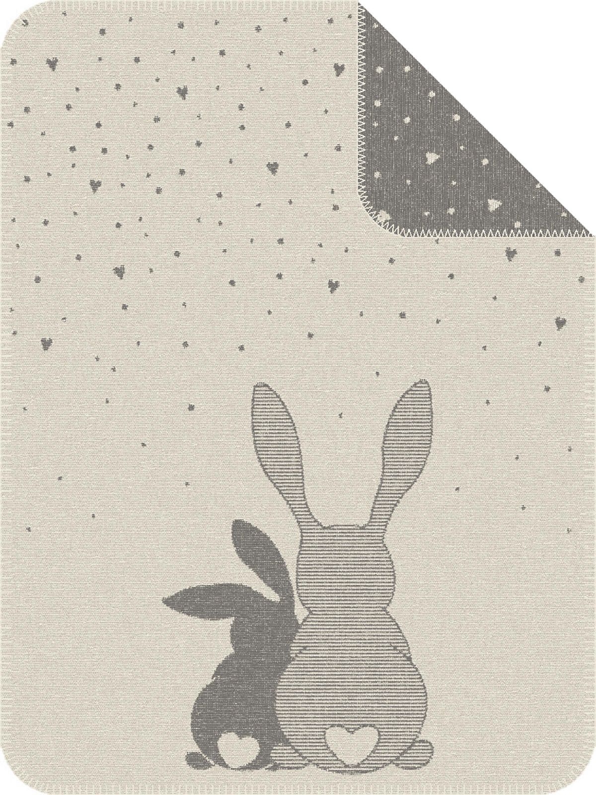 DEKA, bavlna, 75/100 cm - šedá/bílá, Basics, textil (75/100cm)