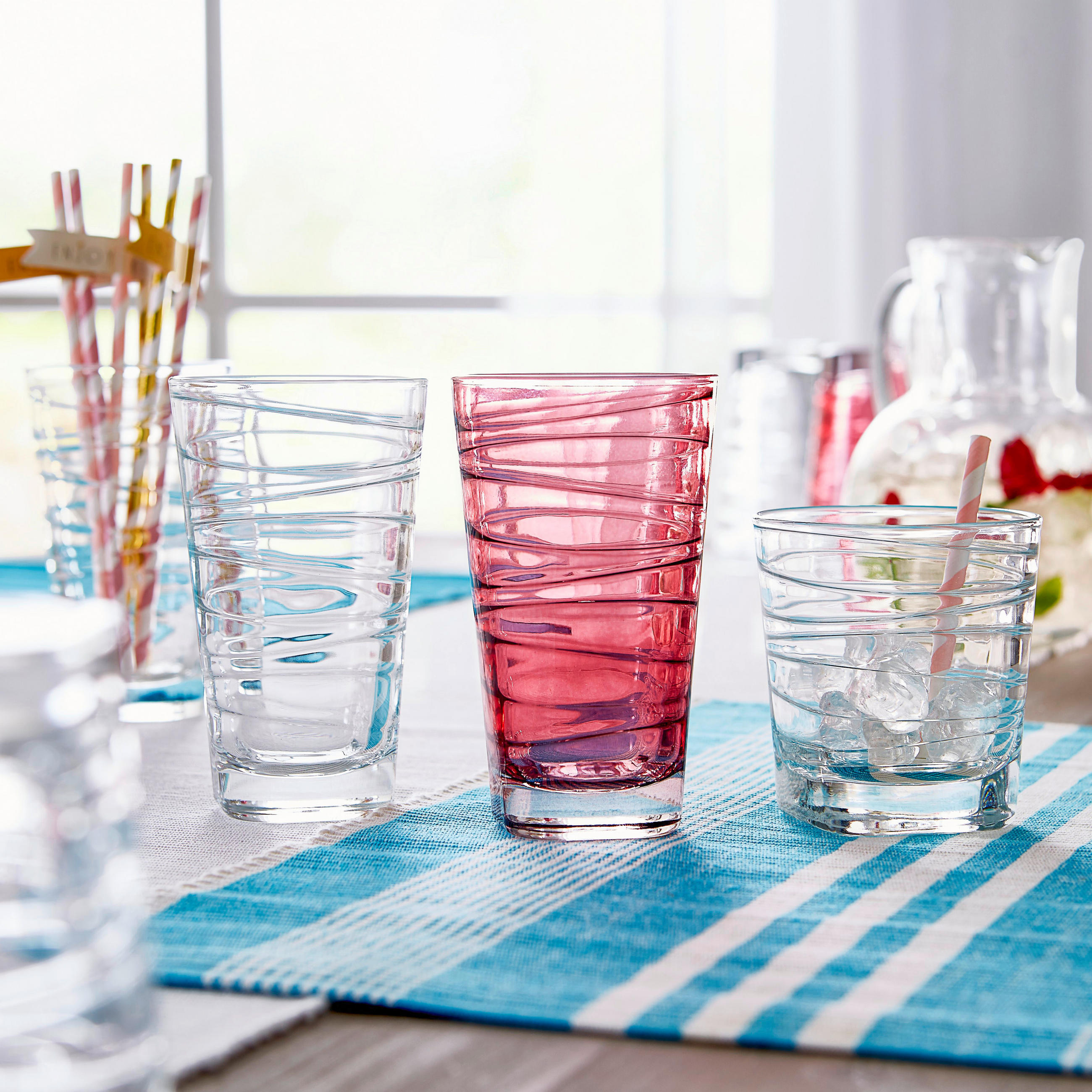 SKLENIČKA NA LONGDRINK - průhledné, Design, sklo (280ml) - Leonardo