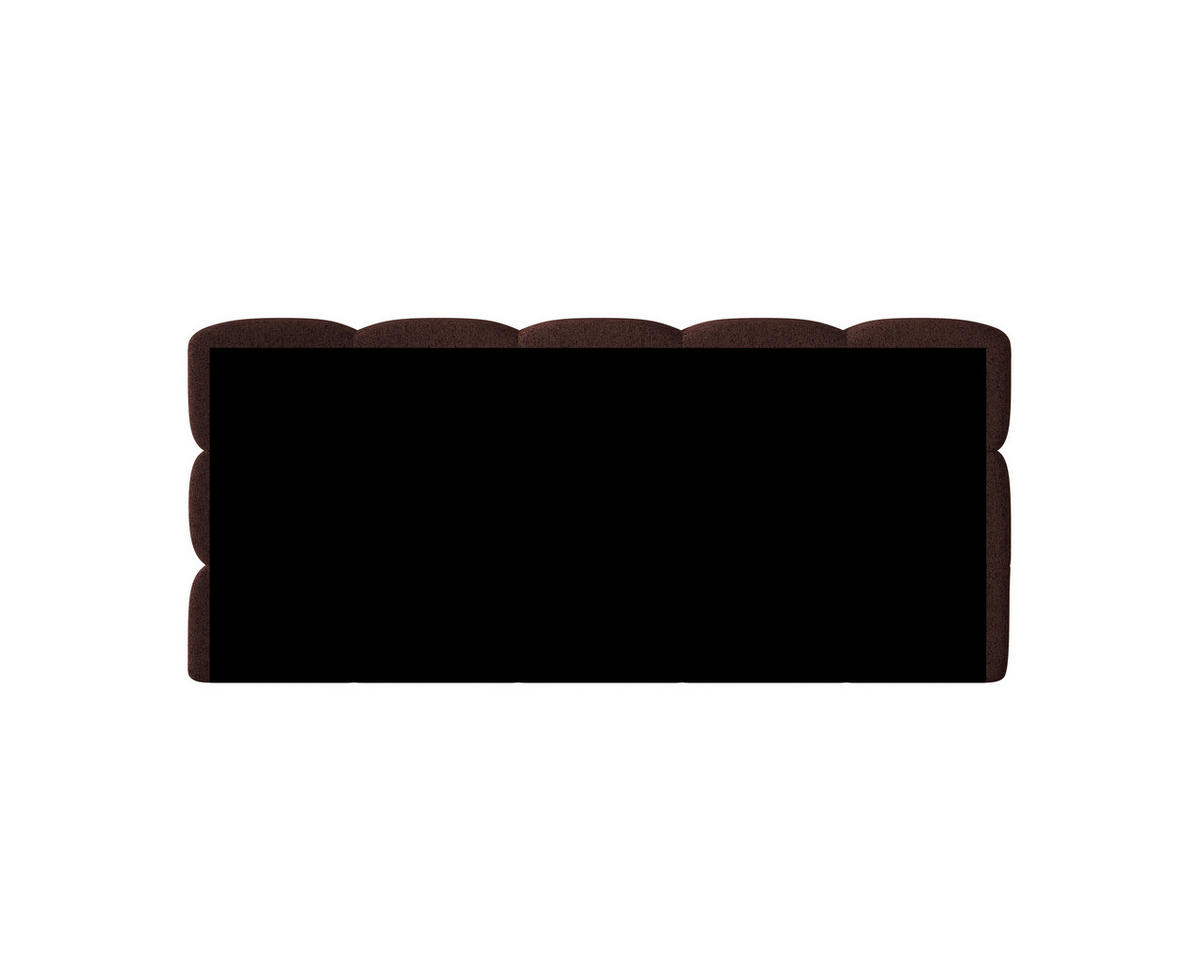 POLSTERBETT 120/200 cm,  in Bordeaux, Matratze, Bettkasten, H3 = fest  - Bordeaux/Schwarz, Trend, Kunststoff/Textil (120/200cm)