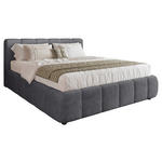 POLSTERBETT Lattenrost, Bettkasten Anthrazit 180/200 cm  - Anthrazit/Schwarz, KONVENTIONELL, Holz/Kunststoff (180/200cm) - Carryhome