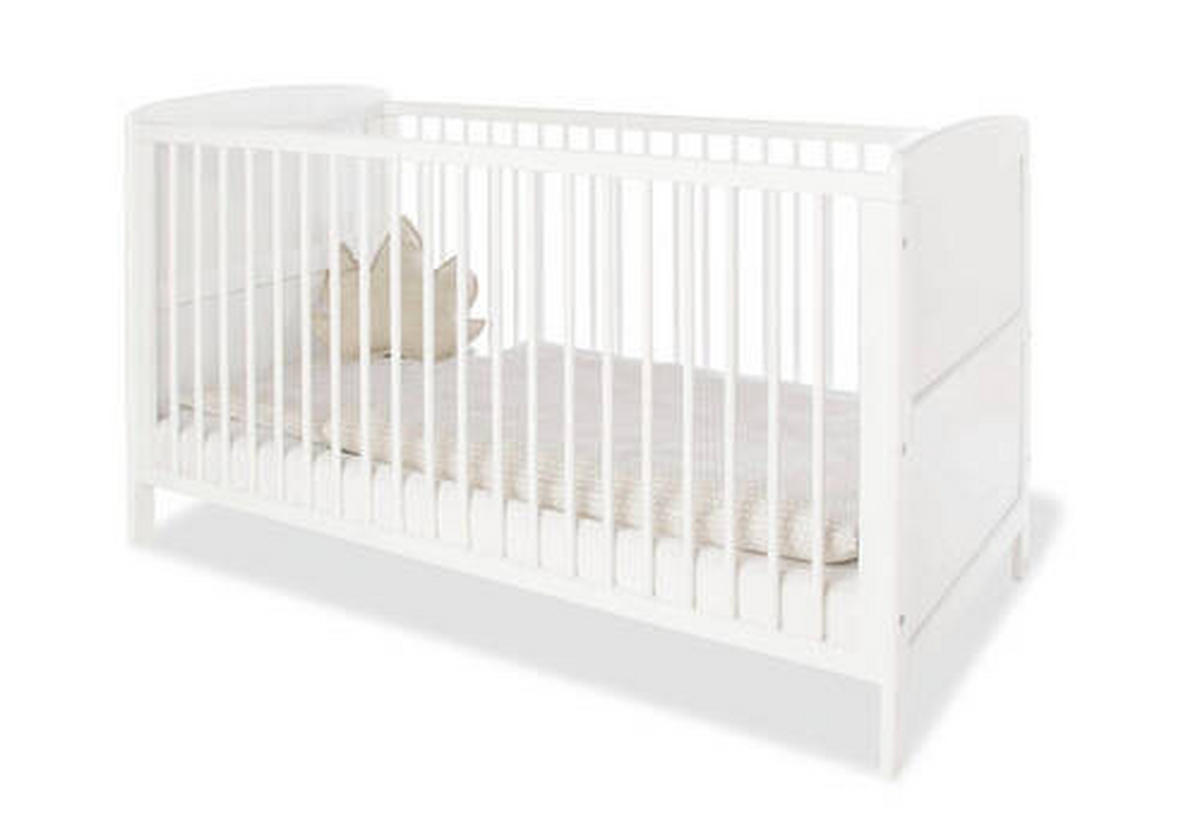 GITTERBETT PINOLINO VIKTORIA 144/76/83 cm  - Weiß, Basics, Holzwerkstoff (144/76/83cm) - Pinolino